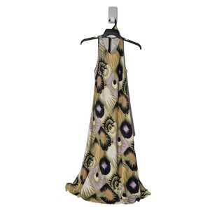 Untitled in Motion Dress Womens S Multicolor Lanelle Linen Blend Maxi Artsy Boho